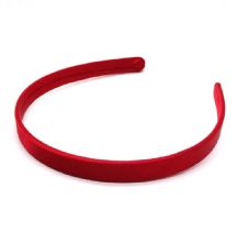 12mm Red satin hair band